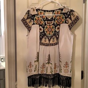 Anthropologie patterned top